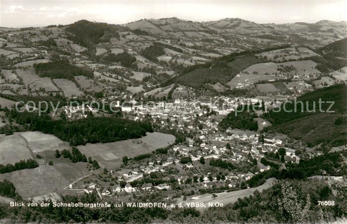 Waidhofen Ybbs Blick von der Schnabelbergstrasse