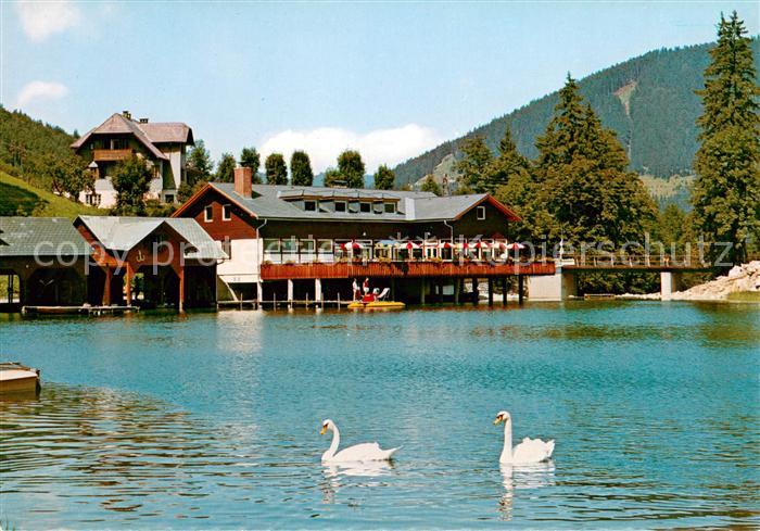 Lunz See Niederoesterreich Grubmayra Seeterrasse am Lunzersee