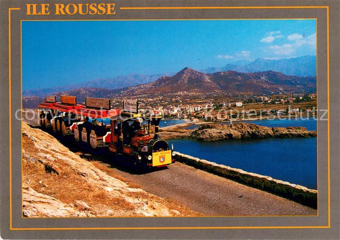 L Ile-Rousse Vue generale depuis l’Ile de Pietra avec le petit train