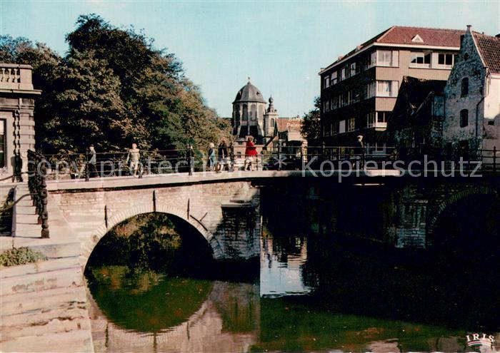 Mechelen Malines Fonteinbrug en OLV Hanswijckkerk