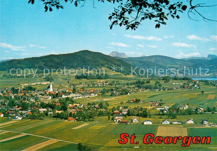 St Georgen Attergau Fliegeraufnahme mit Traunstein