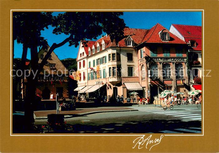Munster Haut Rhin Elsass Hotel de Ville Hotel de la Cigogne Oriel
