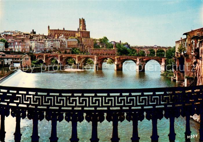Albi Tarn Le Pont Vieux Le Palais de la Berbie La Basilique Sainte Cecile