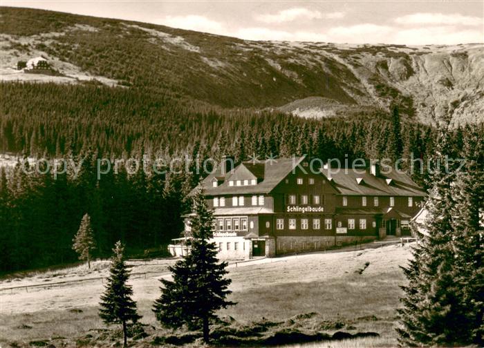Riesengebirge Krkonose Karkonosze Die Schlingelbaude mit der Hampelbaude
