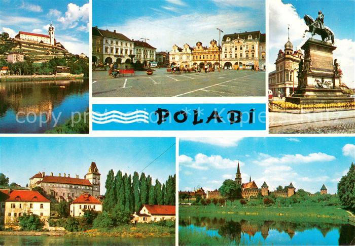 Polabi Melnik zamek Kolin namesti Podebrady pomnik Jiriho z Podebrad Brandys nad