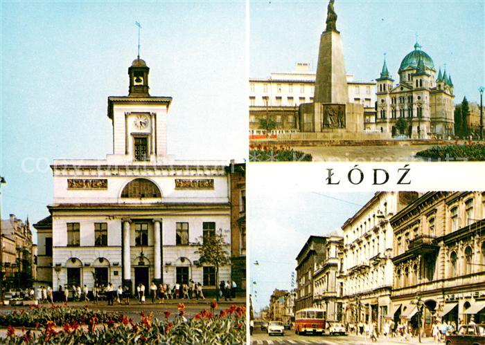 Litzmannstadt Lodz Klasycystyczny ratusz Plac Wolnosci Ulica Piotrkowska