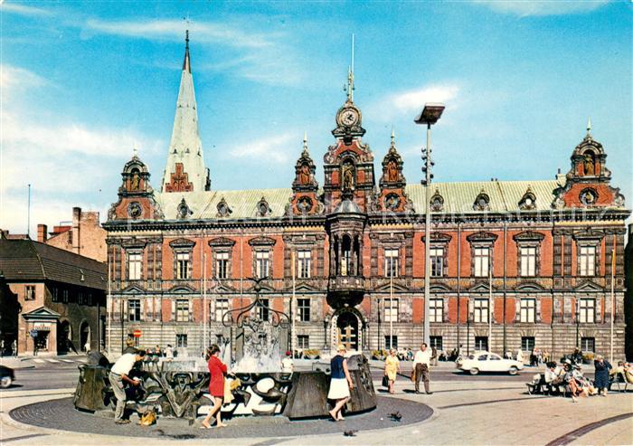 Malmoe Stortorget med Radhuset