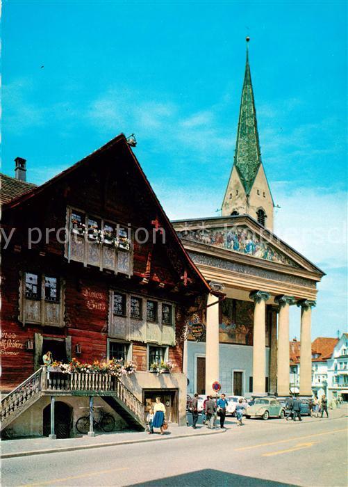 Dornbirn Vorarlberg Rotes Haus am Marktplatz Branz Karte Nr. 138
