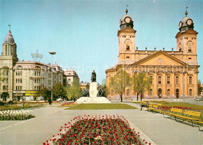 Debrecen Debrezin Kossuthplatz mit der reformierten Kirche