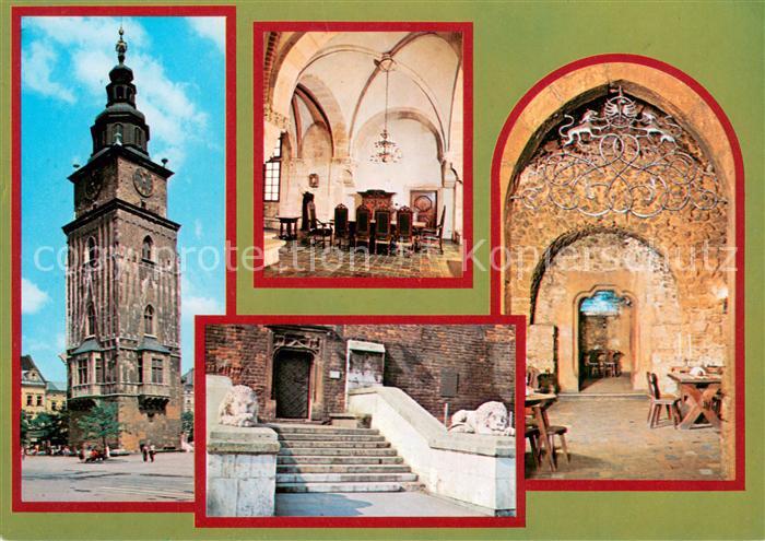 Krakow Krakau Ratuszowa Muzeum Historycznego Widok wiezy od strony poludniow Daw