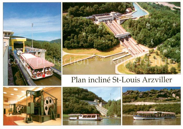 Arzviller Mosel Schleuse Schraegaufzug Teilansichten