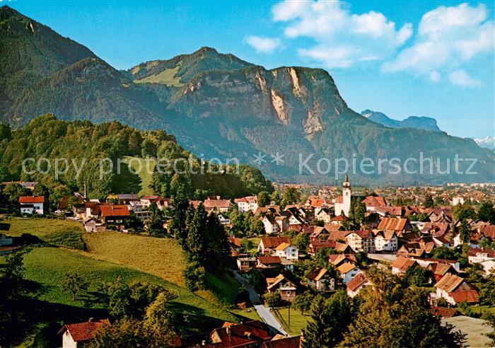 Dornbirn Vorarlberg mit Staufenspitze Karren Schuettabbeb und Breiter Berg
