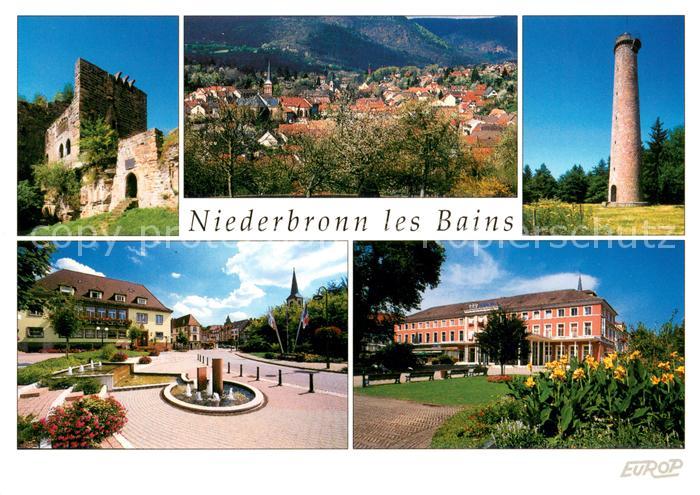 Niederbronn-les-Bains Chateau du Wasenbourg Vue generale Grand Wintersberg Place