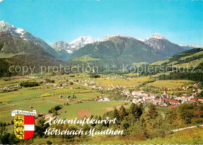 Koetschach-Mauthen Kaernten mit Polinik Cellonkofel und Kellerwand