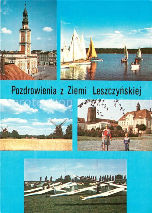 Pozdrowienia Barokowy Ratusz Jezioro Dominickie Wiatraki kozlaki Gostyn Ryne z r