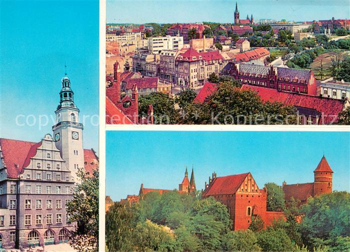 Olsztyn Allenstein Ratusz Widok ogolny Zamek