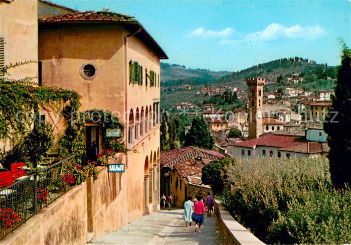 Fiesole Via di S Francesca e Panorama