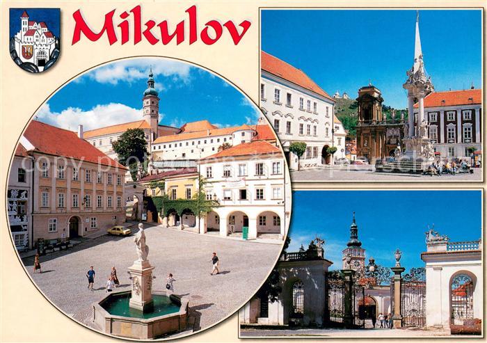 Mikulov Zamek Morovy sloup Dietrichsteinska hrobka svaty kopecek Kostel sv Vacla