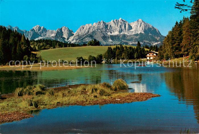 Kitzbuehel Tirol Gieringer Weiher Strandbad Restaurant Wilder Kaiser