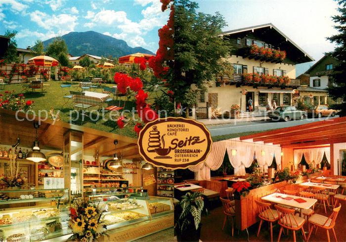 Grossgmain Baeckerei Konditorei Seitz Gaststube Verkaufstheke Garten