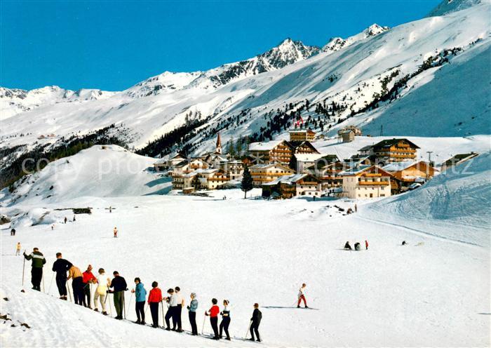Obergurgl Soelden Tirol Panorama Skikurs