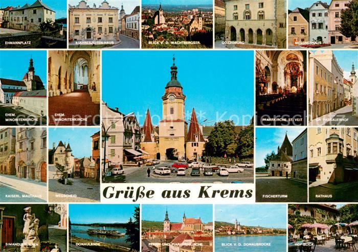 Krems Donau Ehmannplatz Ehem Minoritenkirche Kaiserl Mauthaus Donaulaende Stadtp