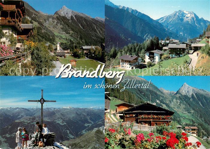 Brandberg Tirol Brandbergkolm Gruenberg Gipfelkreuz am Brandbergkolm Alter Hof i