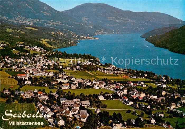 Seeboden Millstaettersee Fliegeraufnahme