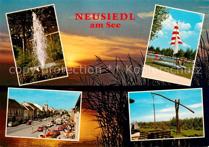 Neusiedl See Springbrunnen Teilansicht mit Liegewiese Hauptstrasse Ziebrunnen mi