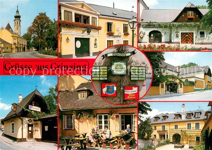 Grinzing Wien Kirche Gathof Terrasse Details