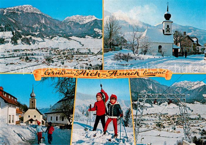 Aich Assach Steiermark Panorama Kirche Schlepplift
