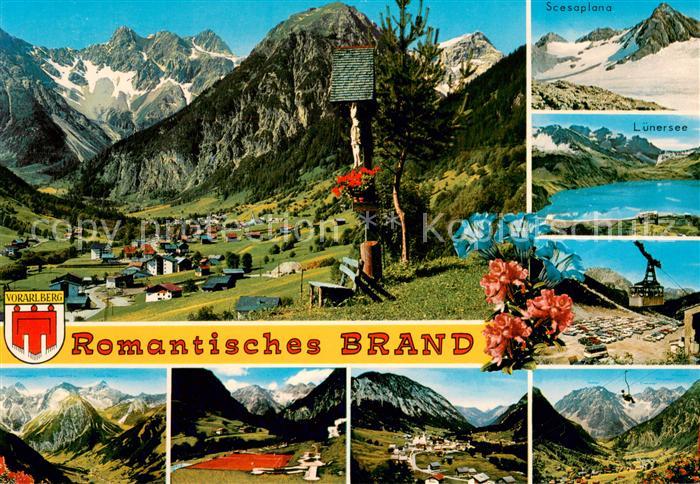 Brand Vorarlberg Panorama Scesaplana Luenersee Seilbahn Panorama