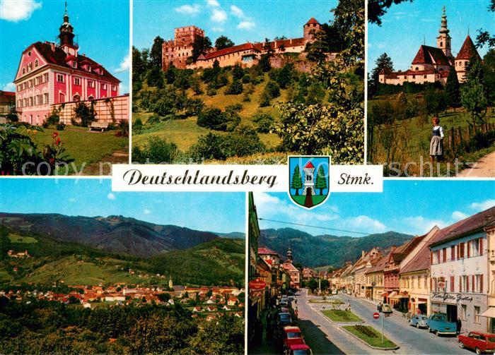 Deutschlandsberg Rathaus Burg Deutschlandsberg Schloss Hollenegg Hauptplatz