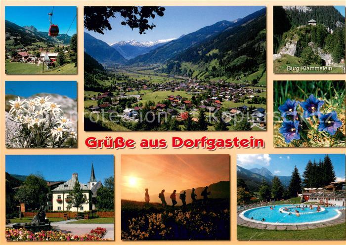 Dorfgastein Panorama Seilbahn Burg Klammstein Alpenflora Freibad