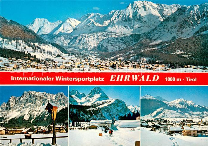 Ehrwald Tirol Panorama Wegekreuz Teilansichten