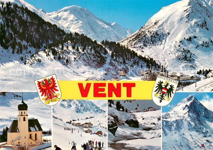 Vent Tirol Panorama Kirche Skipisten