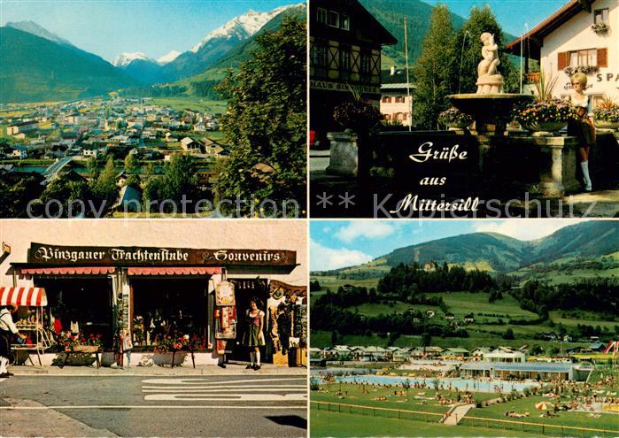 Mittersill Oberpinzgau Panorama Brunnen Pinzgauer Trachtenstüb