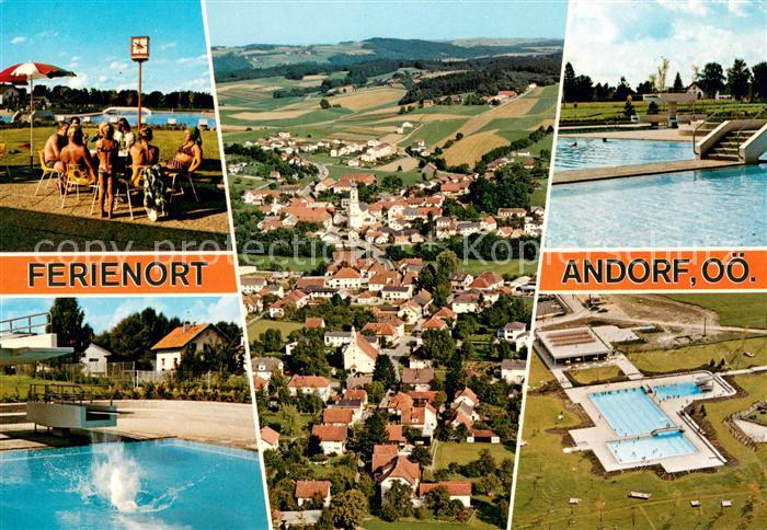 Andorf Schaerding Liegewiese Freibadeanlagen Fliegeraufnahmen