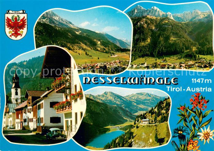 Nesselwaengle Tirol Panorama Ortsmotiv Seepartie