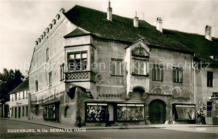 Eggenburg Niederoesterreich Bemaltes Haus