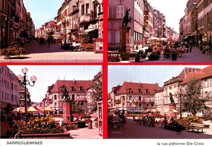 Sarreguemines Teilansichten La rue pietonne Ste Croix