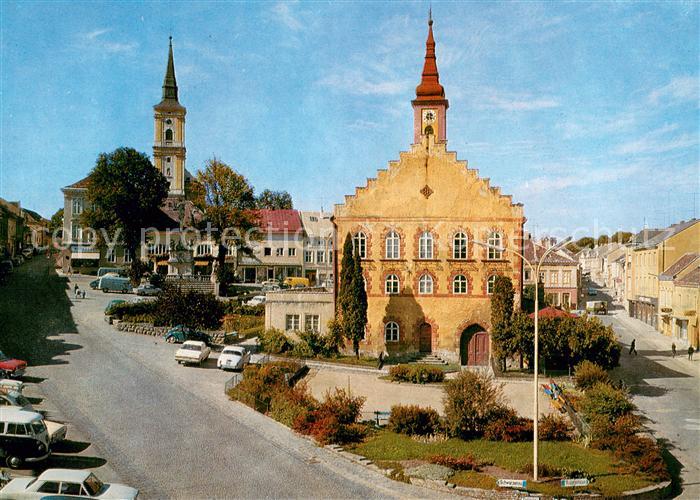 Waidhofen Thaya Hauptplatz mit Rathaus