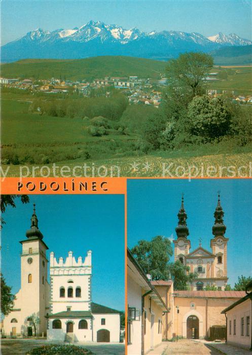 Podolinec Panorama Gebirge Kirche