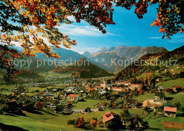 Schruns Vorarlberg Panorama Blick gegen Tschagguns mit Zimba
