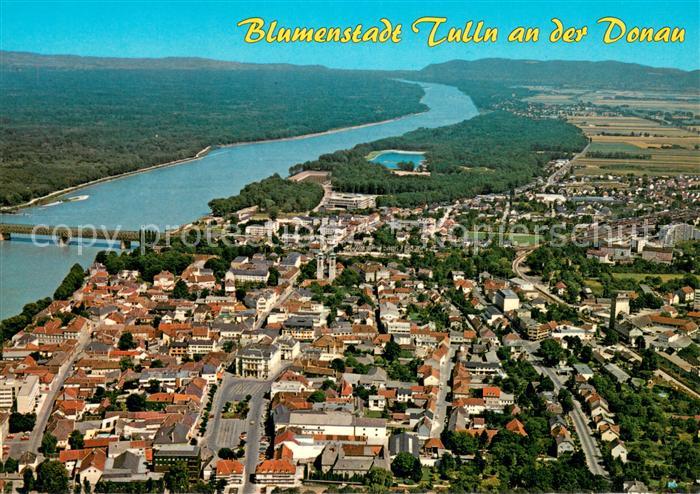 Tulln Donau Blumen- und Messestadt Fliegeraufnahme