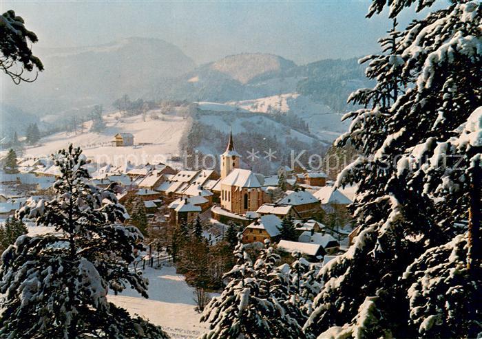 Tuernitz Niederoesterreich Winterpanorama