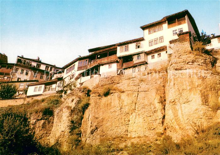Veliko Tarnowo Haeuser auf den Felsen
