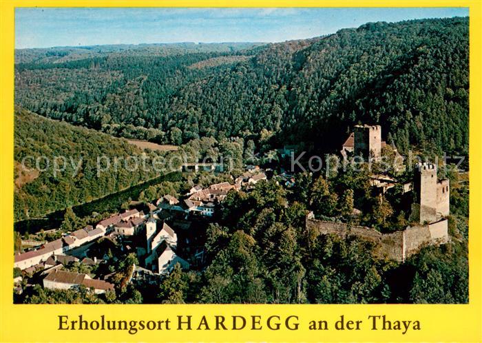 Hardegg Panorama Erholungsort an der Thaya Burgruine
