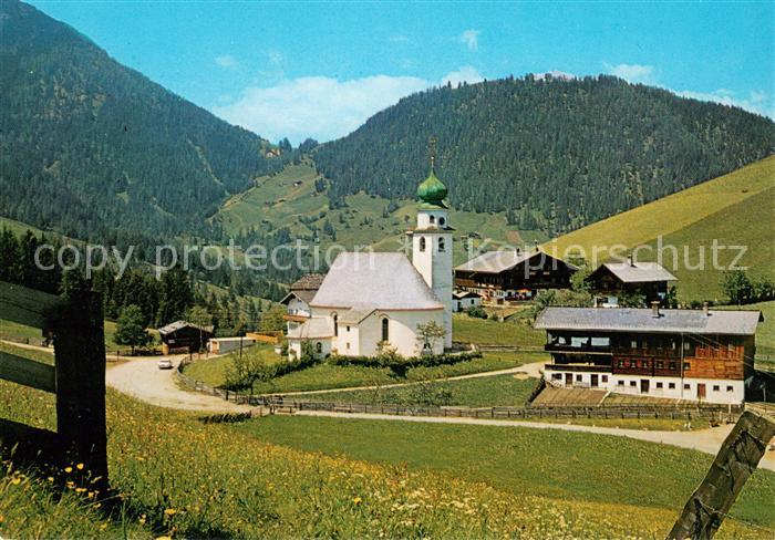 Thierbach Wildschoenau Ortsansicht mit Kirche