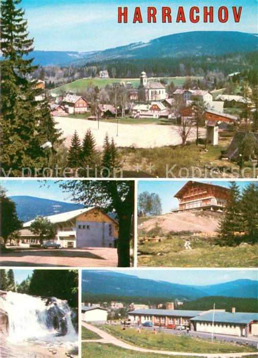 Harrachov Harrachsdorf Gesamtansicht Cottage Wasserfall Erholungszentrum Agrostr